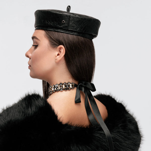 Чокер Блейк зі стразами білий