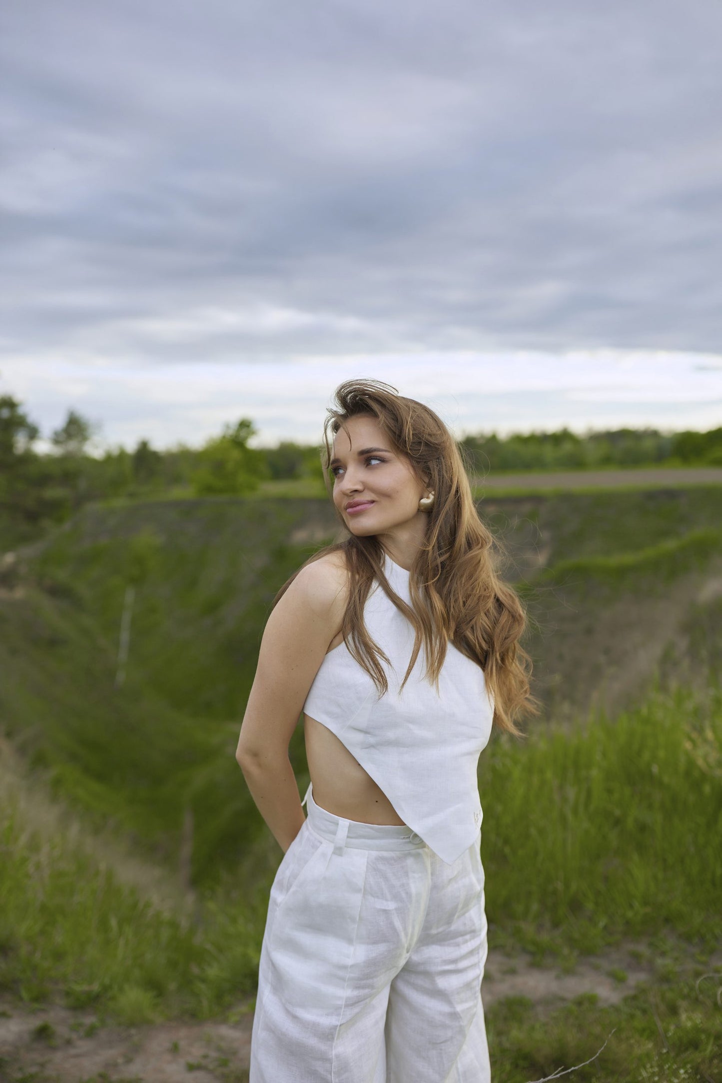Лляний топ із вишивкою Art of being a woman