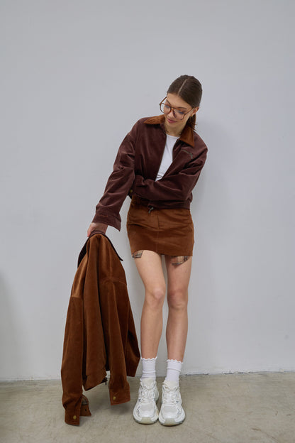 Бомбер вельвет