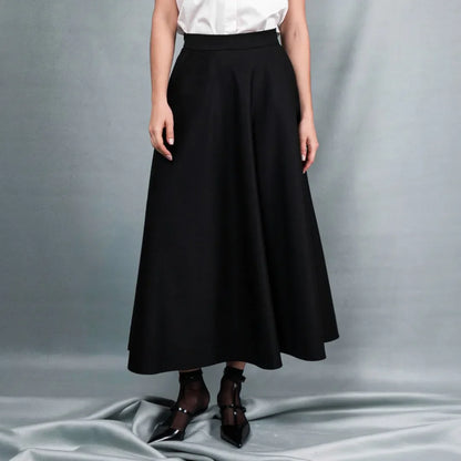 Мідіспідниця напівсонце чорна