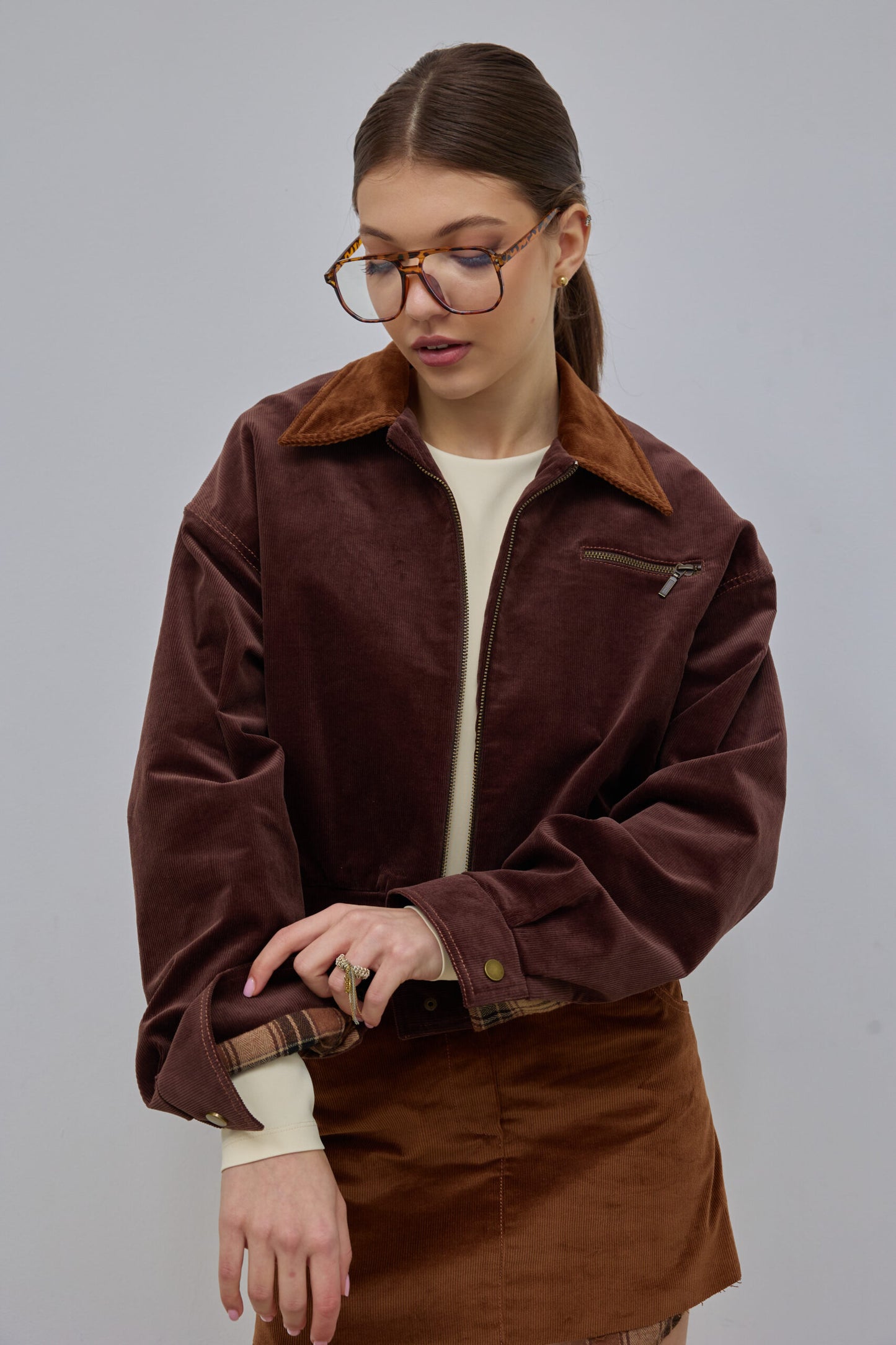 Бомбер вельвет