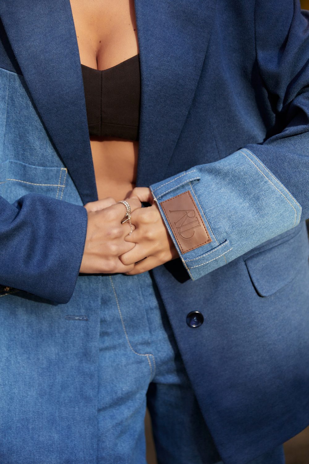 Комбінований жакет оверсайз Follow your ART