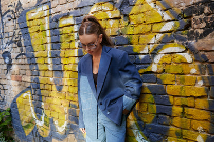 Комбінований жакет оверсайз Follow your ART