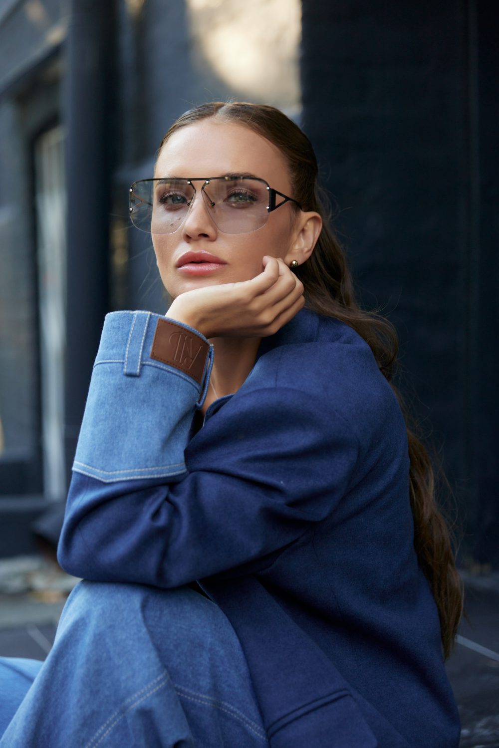 Комбінований жакет оверсайз Follow your ART