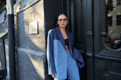 Комбінований жакет оверсайз Follow your ART