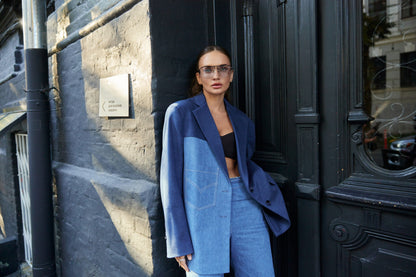 Комбінований жакет оверсайз Follow your ART