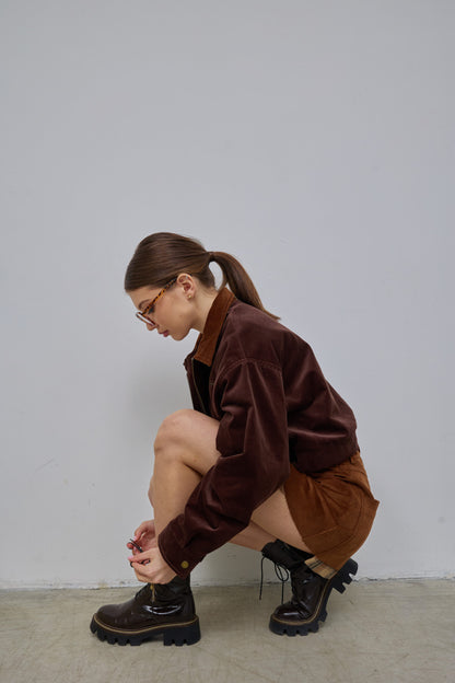 Бомбер вельвет