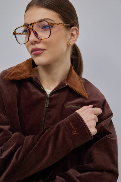 Бомбер вельвет