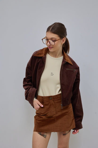 Бомбер вельвет