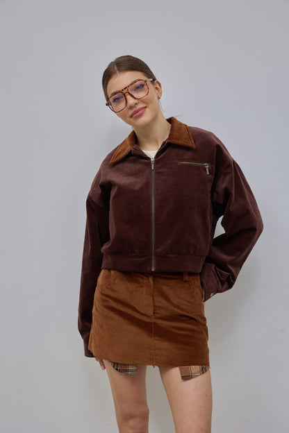 Бомбер вельвет