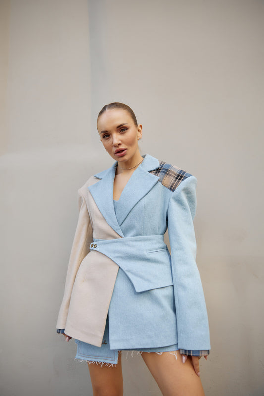 Баска з деніму до жакету