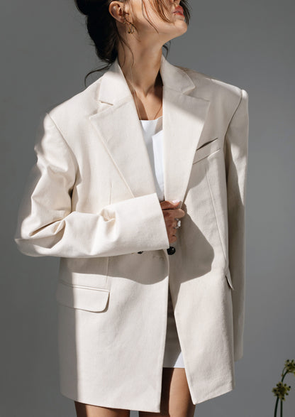 Milk cotton jacket