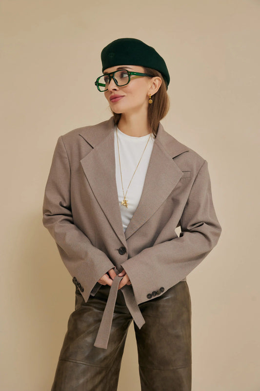 Кроп-жакет / тренч New Era of Me вінтажний беж