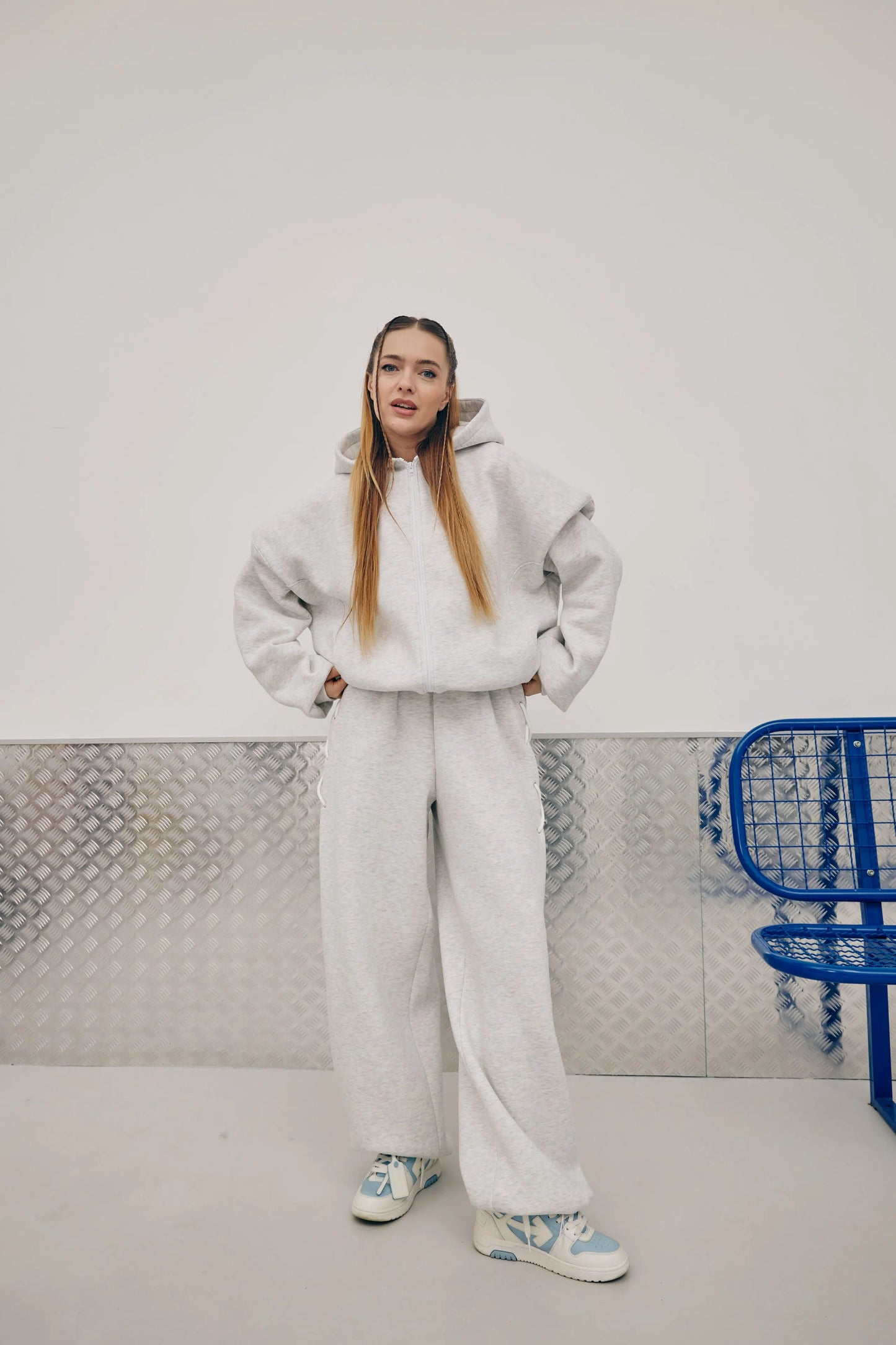 Штани з акцентною деталлю New Era of Me меланж