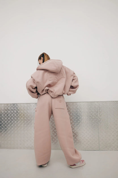 Штани з акцентною деталлю New Era of Me — рожеві