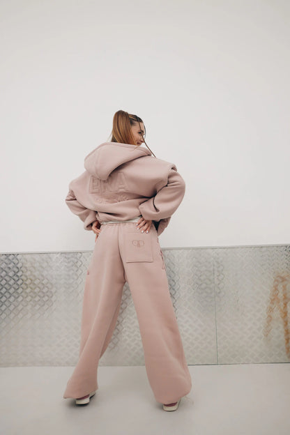 Штани з акцентною деталлю New Era of Me — рожеві