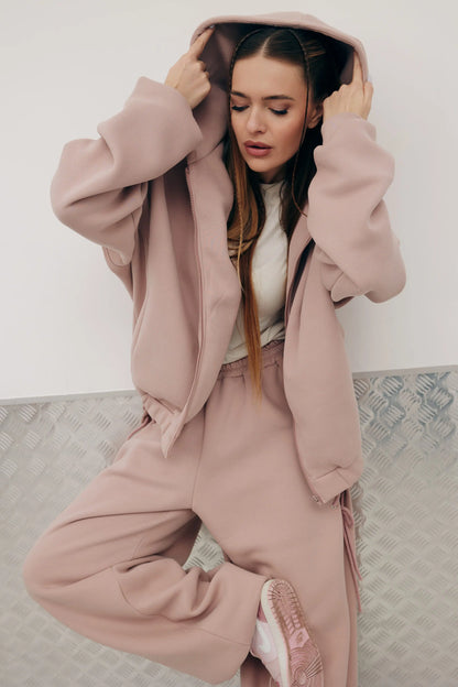 Штани з акцентною деталлю New Era of Me — рожеві