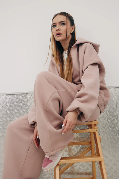 Штани з акцентною деталлю New Era of Me — рожеві