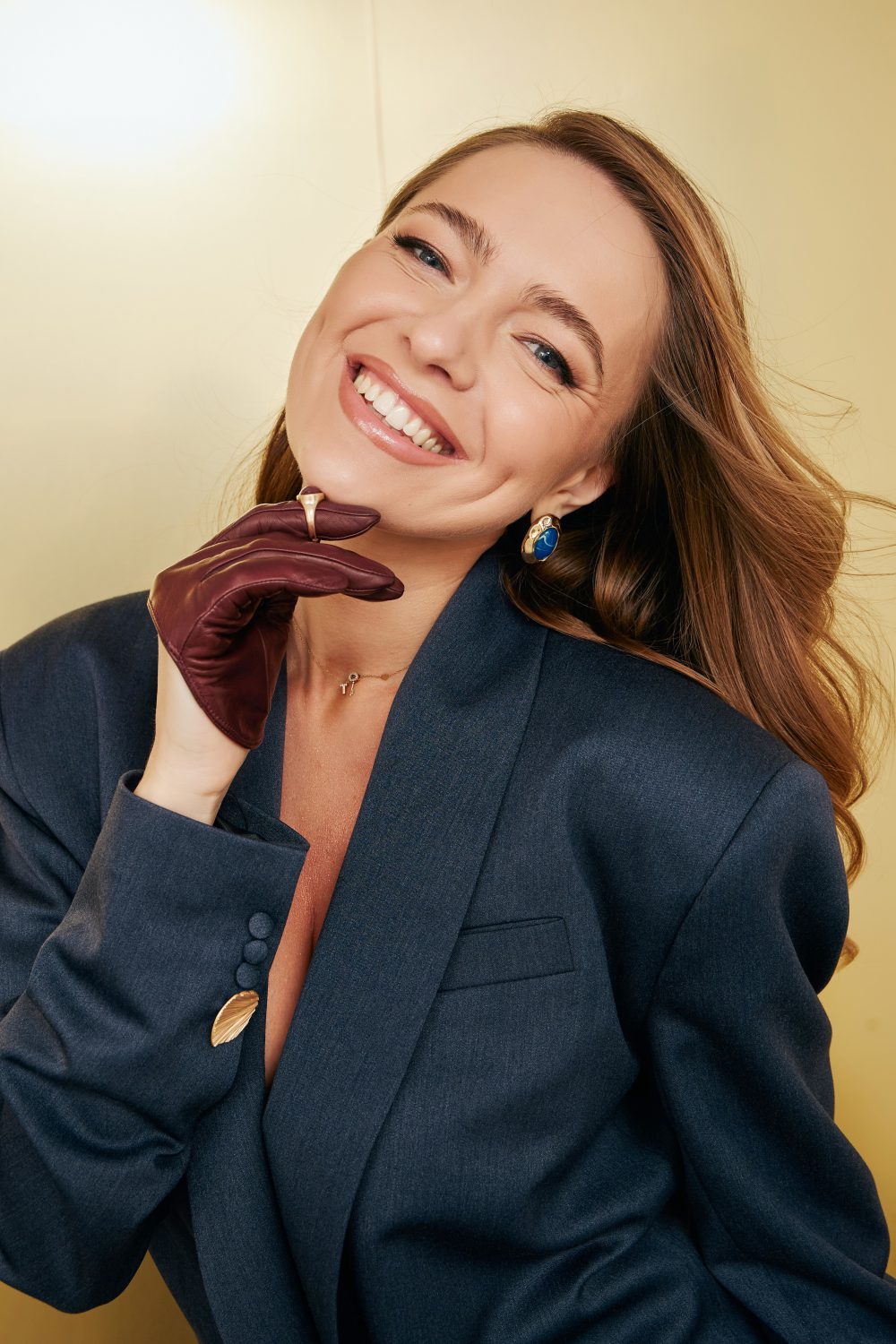 Жакет "Вуаль" синій