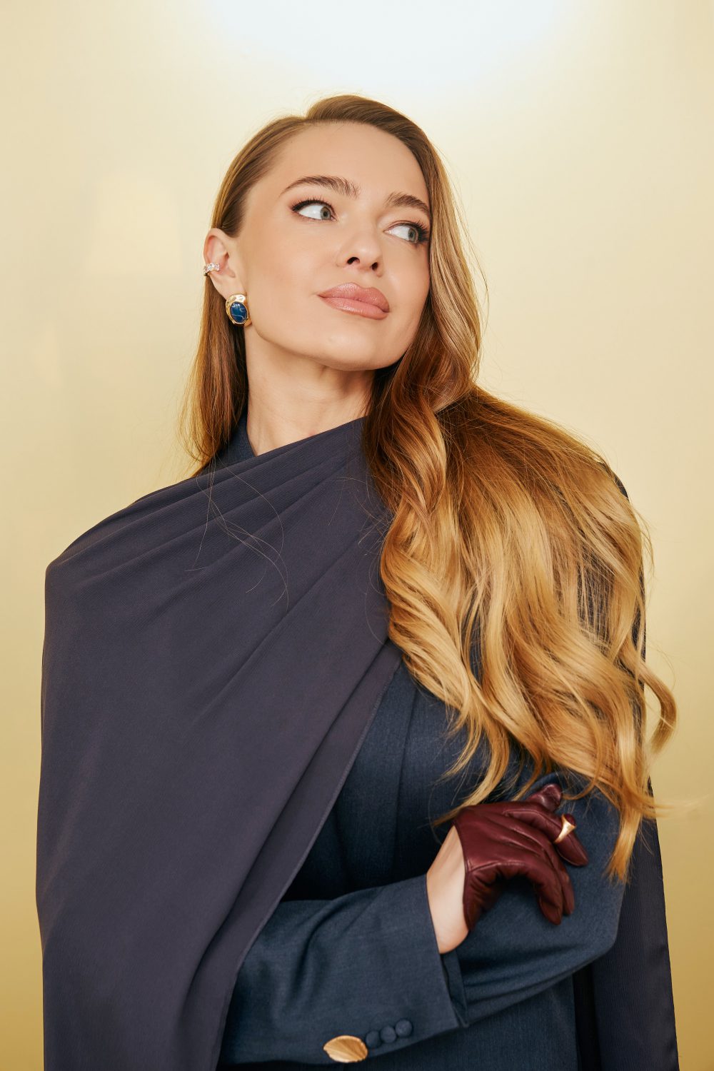 Жакет "Вуаль" синій