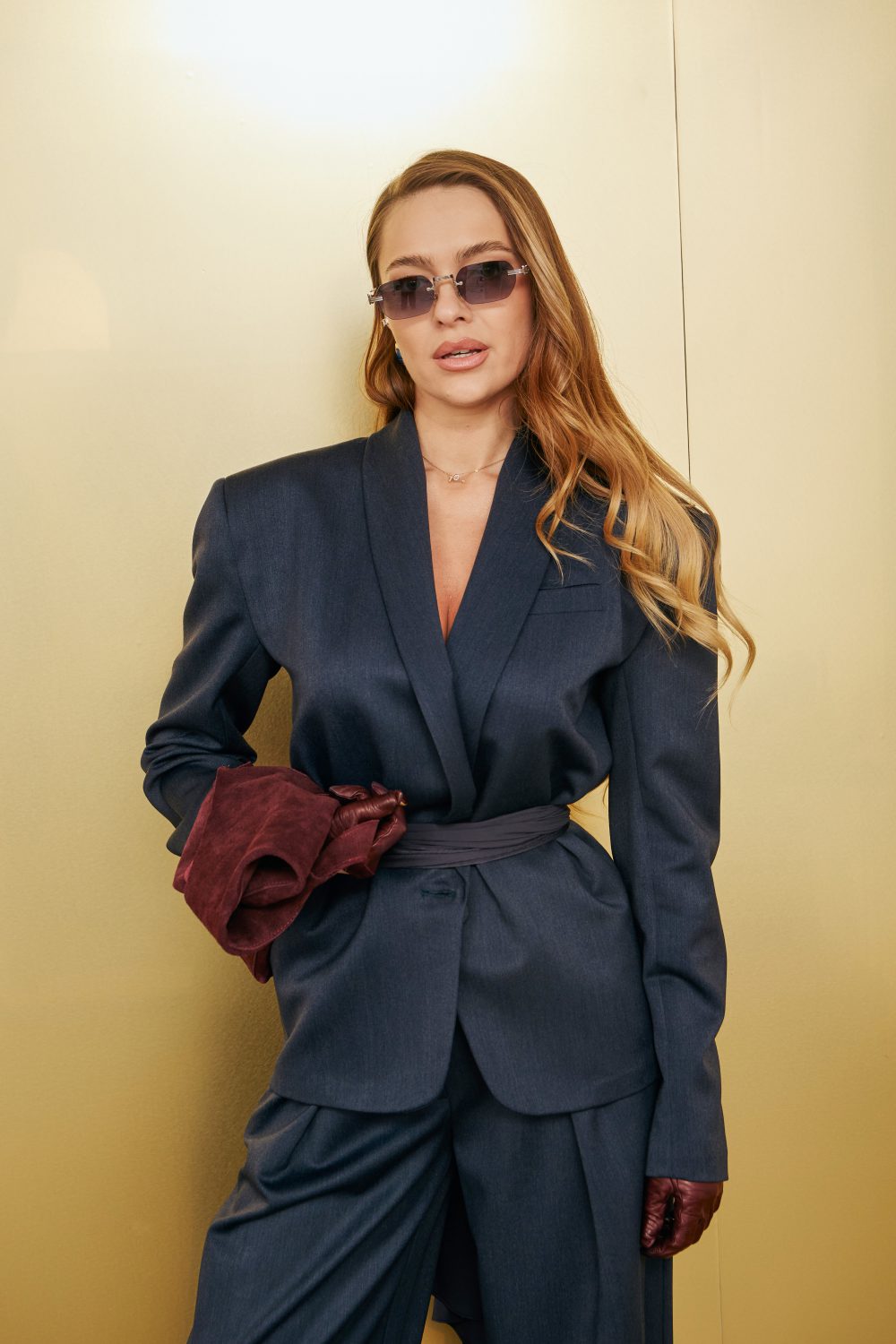 Жакет "Вуаль" синій