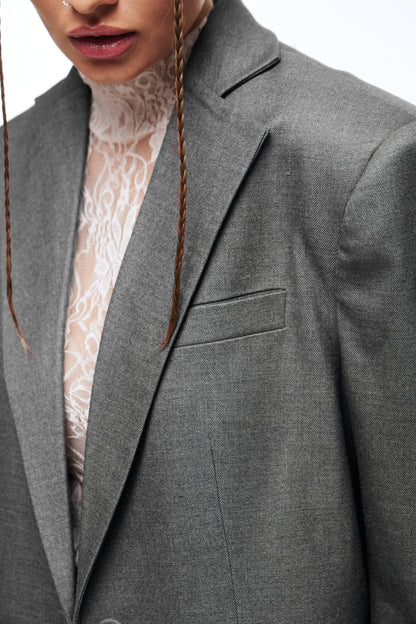 Жакет з молочним мереживом