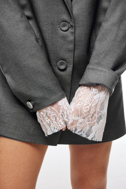 Жакет з молочним мереживом