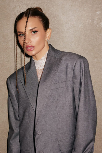 Жакет з молочним мереживом