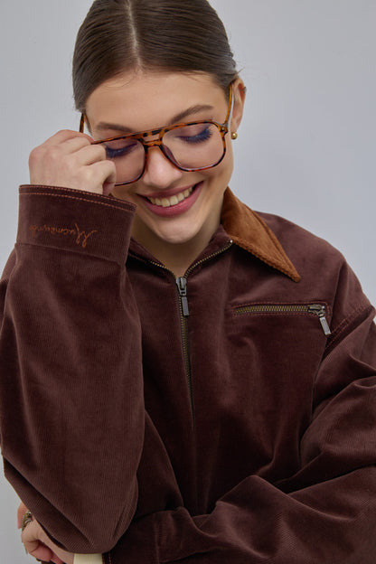 Бомбер вельвет